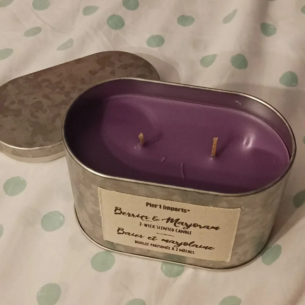NWT! Pier One Berry Scented Double Wick Candle